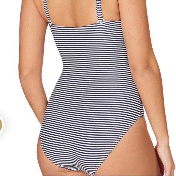 NWT Nip Tuck Swimsuit Joanne 6 blue stripe one-piece multicup fit slimming - Picture 9 of 10
